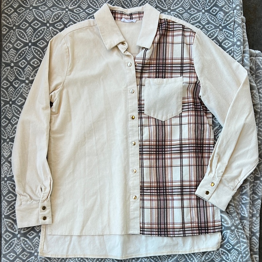 NWOT Tribal Jeans Button Up Shirt